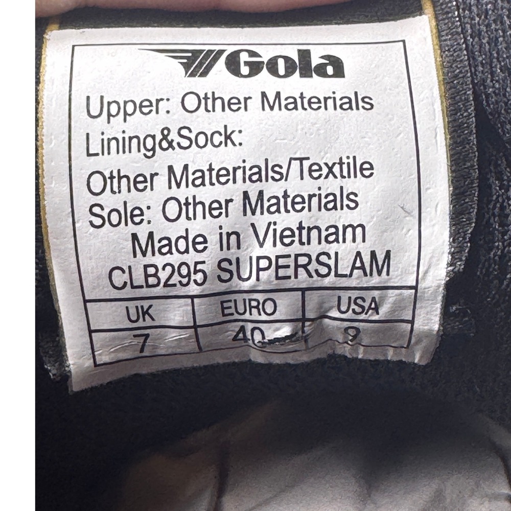 Gola Superslam Women's Sneakers Low Top Black Gold Cheetah Faux Fur Size 9‎ - Picture 10 of 14